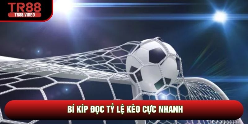 Bí kíp đọc tỷ lệ kèo cực nhanh